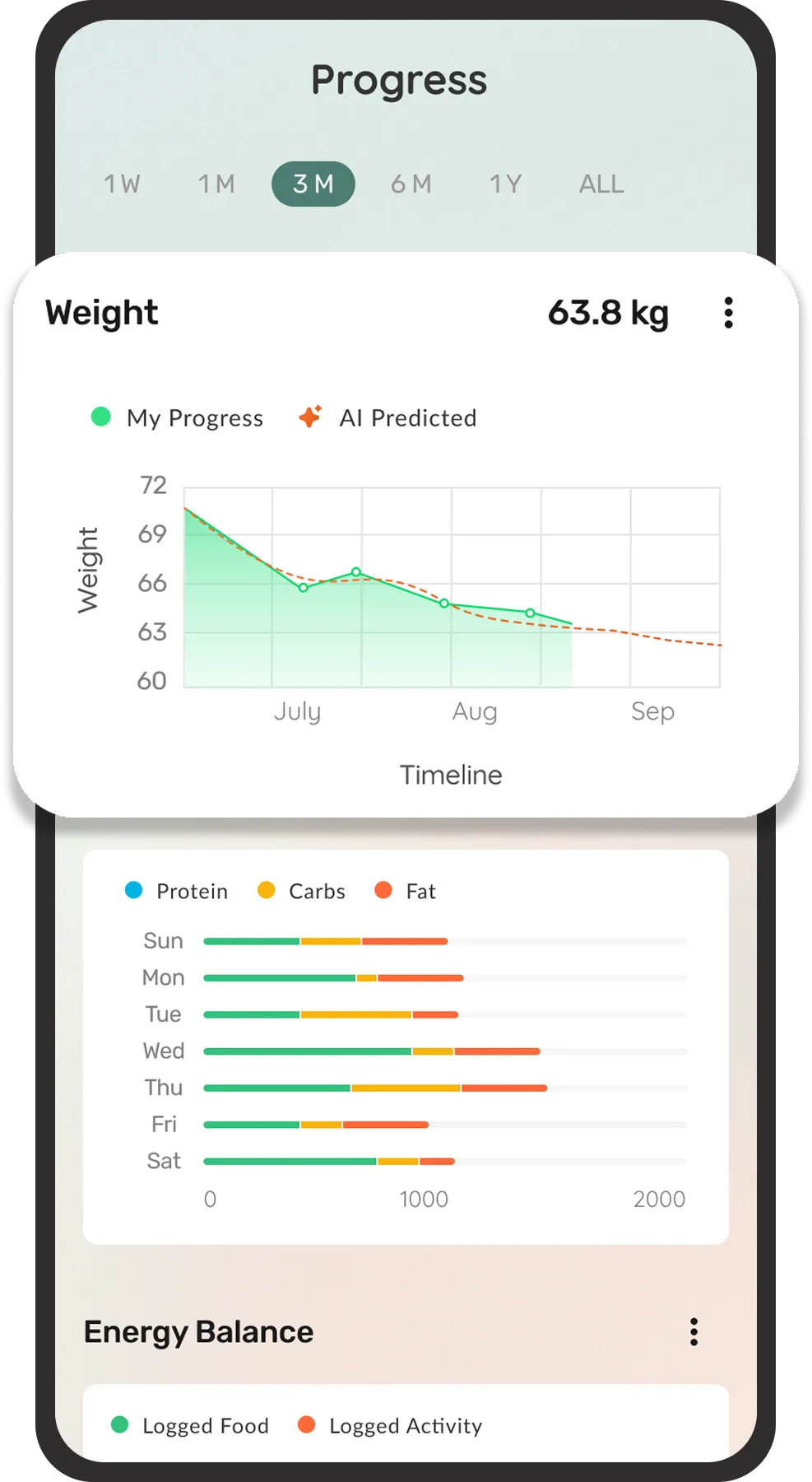 Gram Fit intermittent fasting timer and schedule view